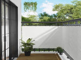 Balcony Screen White 110 x 1000 cm Oxford Fabric 42030616