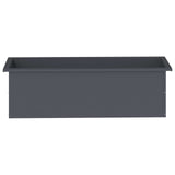 Garden Planter with LED 2 pcs Antracite 30 x 100 x 30 cm Steel 8008117