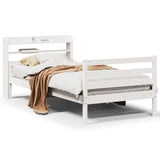 Bed Frame with Headboard without Mattress White 100x200 cm 3306681