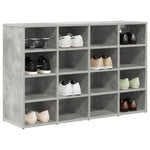 Shoe Cabinet Concrete grey 103 x 30 x 67 cm Engineered wood 808733
