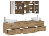 Bathroom Furniture Set 4 pcs Artisan Oak 3406950