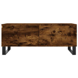 Coffee Table Smoked Oak 90x50x36.5 cm Engineered Wood 830817