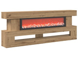 Electric Fireplace Artisan Oak 150 x 21 x 77 cm Engineered wood 8020839