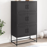 Sideboard Black 68,5x38,5x123,5 cm Steel 846488