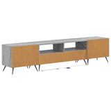 5 Piece LED TV Cabinet Grey Sonoma Engineered Wood 3416928