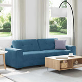Sofa Blue 221 x 78 x 80 cm Fabric 4105143