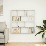 Wall Cube Shelf 12 Compartments White Engineered Wood 860004