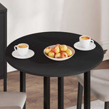 Table Top Black 70 x 1.5 cm Engineered Wood 880412