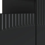 LED TV Cabinet Black Engineered Wood 897346