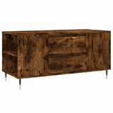 Coffee Table Smoked Oak 102x44.5x50 cm Engineered Wood 830993