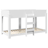 Bunk Bed for Kids White 90 x 190 cm Engineered Wood 3410531