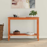 Console Table Wax Brown 110 x 40 x 80 cm Solid Pine Wood 858235