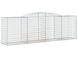 Arched Gabion Baskets 30 pcs 300x50x120/140 cm Galvanised Iron 3146735
