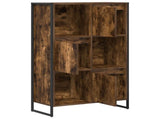 Book Cabinet Smoke Oak 68 x 30 x 108.5 cm Engineered Wood 886542