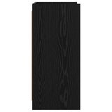 Sideboard Black Oak 75 x 36 x 80 cm Engineered Wood 8011108