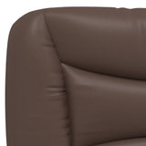 Bed Frame with LED without Mattress "Hvar" Brown 90x190 cm 3213901