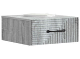 Wall-Mounted Bedside Cabinet 2 pcs Grey Sonoma Engineered Wood 898608
