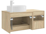 Bathroom Furniture Set 2 pcs Sonoma Oak Engineered Wood 3403930