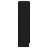 Book Cabinet Black Oak 82.5x30.5x115 cm Engineered Wood 862021