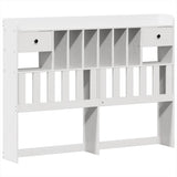 Bed Frame without Mattress White 160x200 cm Solid Wood Pine 3323372