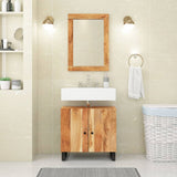 2 Piece Bathroom Furniture Set Solid Wood Acacia 3200634