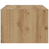 TV Cabinet with LED Lights Artisan Oak 75x35.5x25 cm 860237
