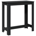 ZNTS Bar Table Black 102x50x103.5 cm Engineered Wood 854410