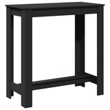 Bar Table Black 102x50x103.5 cm Engineered Wood 854410