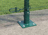 Welded Wire Fence with Concrete Base 10 x 1.2 m 3353484
