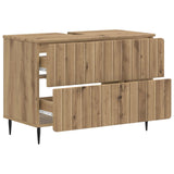 Bathroom Sink Cabinet ZWOLLE Artisan Oak 82 x 41x 58.5 cm 896364