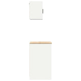 Garage Cabinets 2 pcs White Engineered Wood 3328269