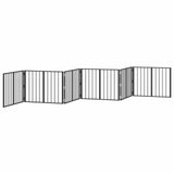 Dog Gate 6 pcs Black 80 x 60 cm Galvanised Steel 892011