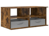 TV stand with Drawer Smoked Oak 79 x 40 x 48 cm 8000464
