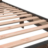 Bed Frame without Mattress Brown Oak 90x200 cm 845746