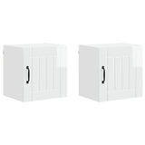 Wall Cabinet LUCCA 2 pcs High Gloss White 40 x 31 x 40 cm 884883