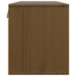 ZNTS Wall Cabinets 2 pcs Honey Brown 45x30x35 cm Solid Pinewood 813442