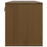 ZNTS Wall Cabinets 2 pcs Honey Brown 45x30x35 cm Solid Pinewood 813442