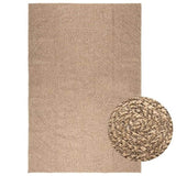Rug ZIZUR 200x290 cm Jute Look Indoor and Outdoor 364842