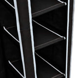 Folding Wardrobe Black 110x45x175 cm 60719