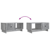 Coffee Table Grey Sonoma 90 x 50 x 40 cm Engineered Wood 894041