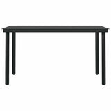 7 Piece Garden Dining Set Black 3099104