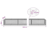 Gabion with 3.5 mm Wire and 5x2.5 cm Mesh 1000x100x50 cm 3461942