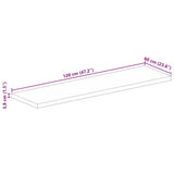 Table Top 120x60x3.8 cm Rectangular Solid Wood Reclaimed 371266
