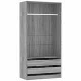 Wardrobe Grey Sonoma 100x50x200 cm Engineered Wood 815346