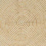 Area Rugs White 160 x 160 cm Jute 42010723