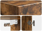 Wall-Mounted Cabinet Smoked Oak 33 x 34.5 x 90 cm 899100