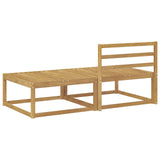2 Piece Outdoor Footstool Polyester White 901550