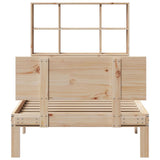 Bookcase Bed without Mattress 100x200cm Solid Wood Pine 3322662