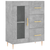 Highboard Concrete Grey 69.5x34x180 cm Engineered Wood 3189497