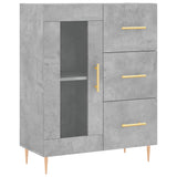 Highboard Concrete Grey 69.5x34x180 cm Engineered Wood 3189497